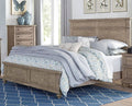 Whitewash California King Panel Bed O9206