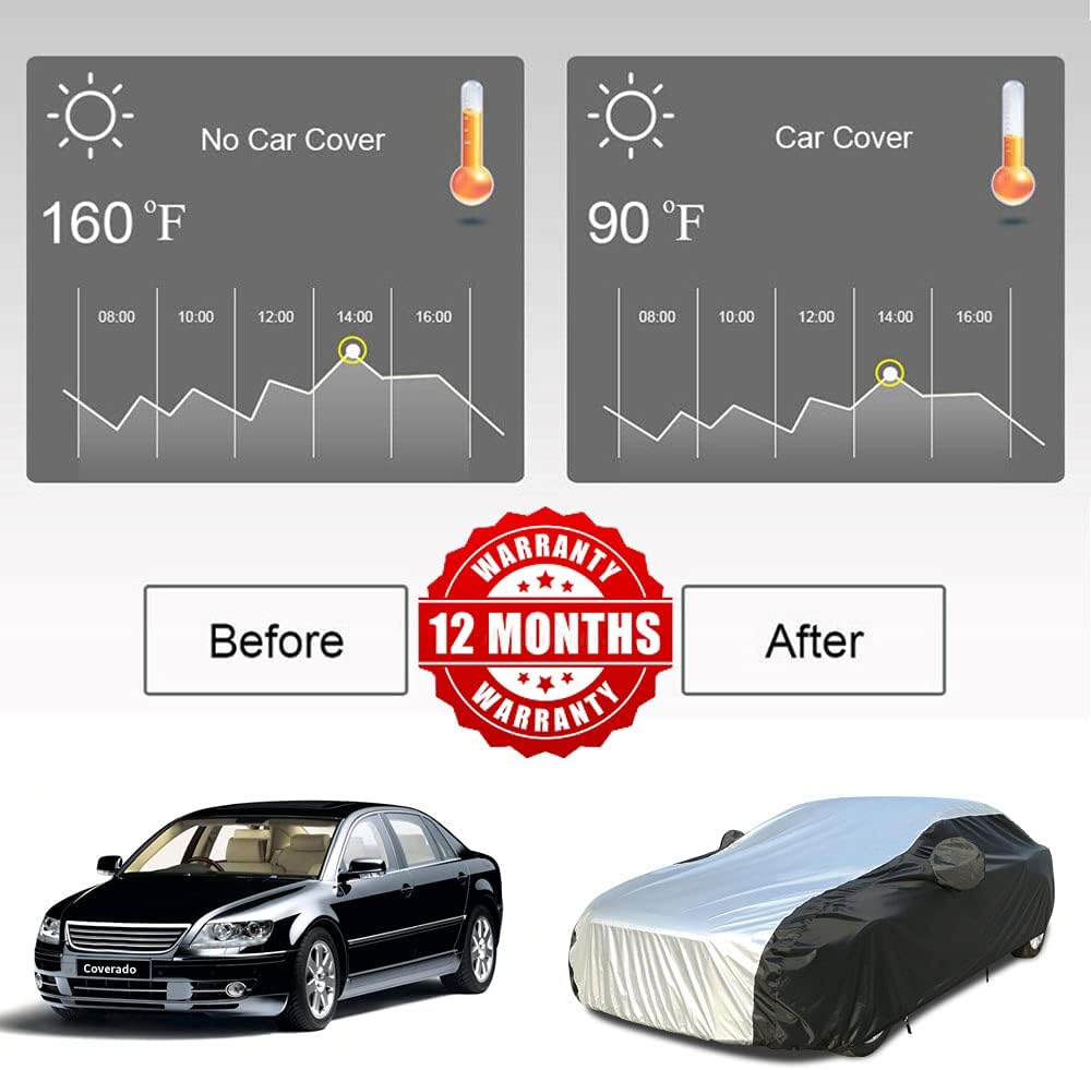 210D Waterproof Car Cover with PU Seal Tapes O693069