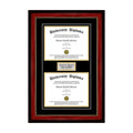 Double Diploma Frame with Double Matting R826