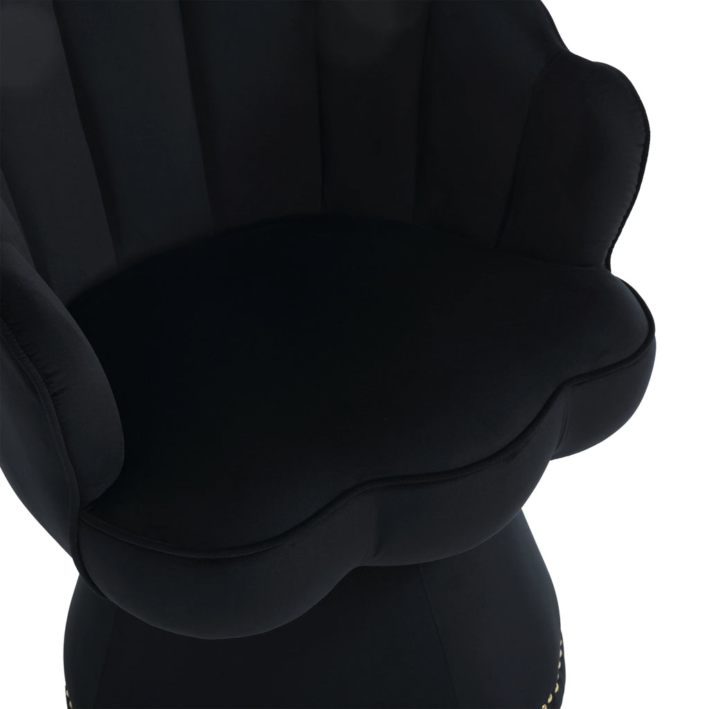 Mid-Century 360 Degree Swivel Cuddle Barrel Accent Sofa Chairs, Round Armchairs with Wide Upholstered, Velvet Fabric Chairs Y382