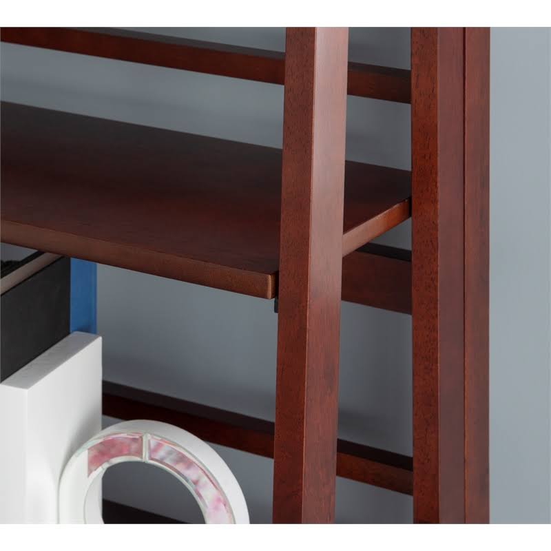 Wood Folding Bookcase in Walnut K8809