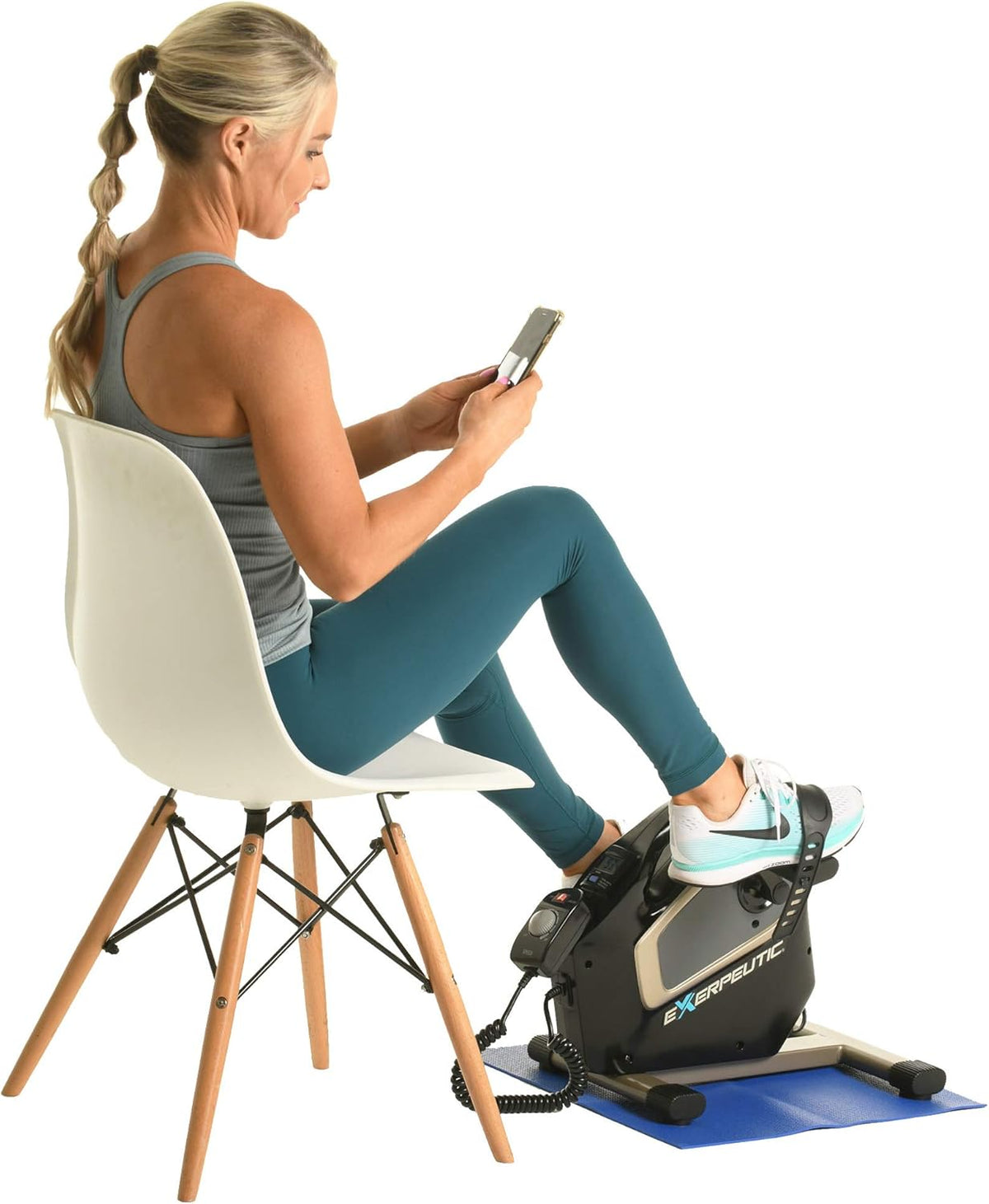 Black Motorized Electric Pedal Exerciser H79543