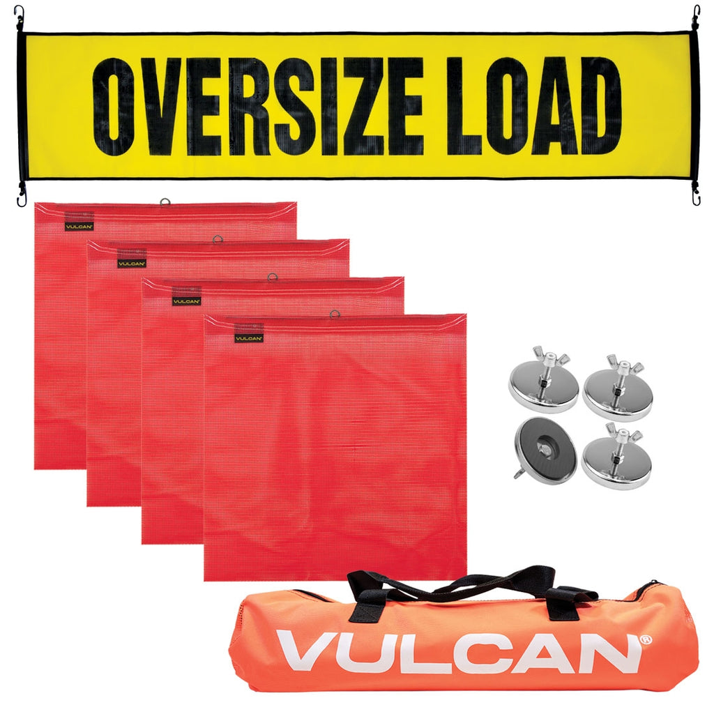 Oversize Load Banner with Magnets, Red Flags, and Bag K796037