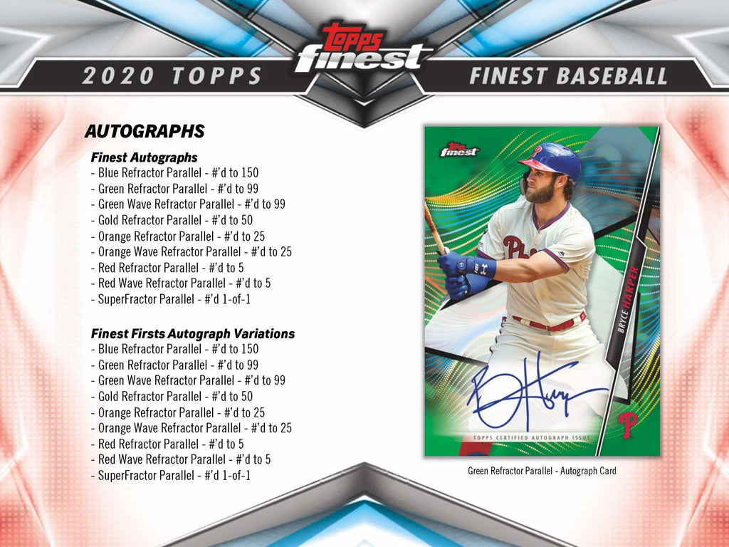 2020 Topps Finest Baseball Hobby Box D2381