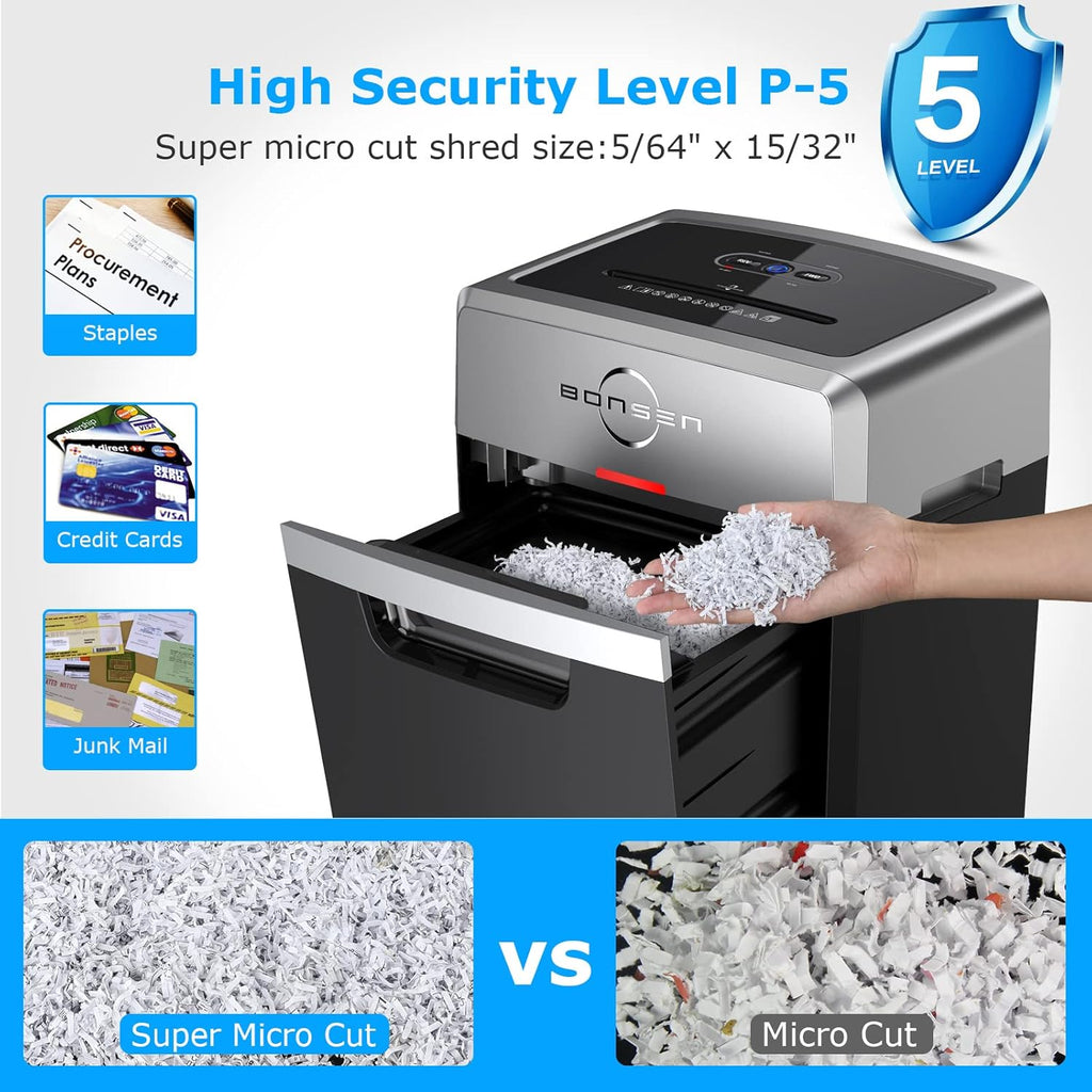16-Sheet Micro-Cut Paper Shredder with 7.9-Gallon Pullout Basket L34570