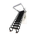 Black Titanium-Magnesium Alloy Attic Ceiling Ladder Stairs F9111
