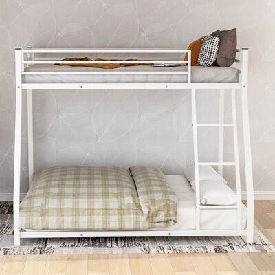 White Twin Over Full Bunk Bed N667505