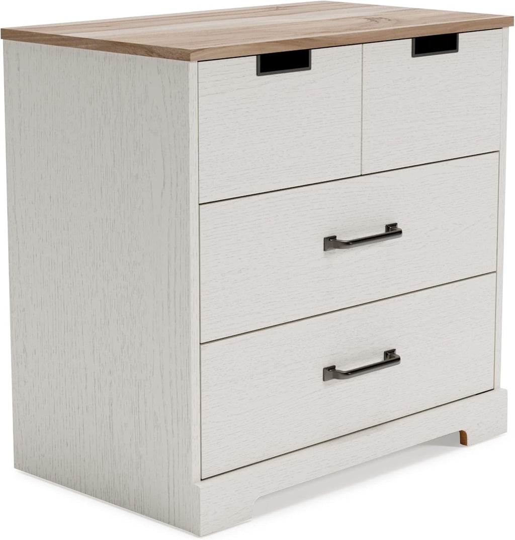 White 3 Drawer Wood Chest J40368
