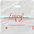 1000 Pack Poly Bags with Die Cut Handles 12x22 x 6x22 B427