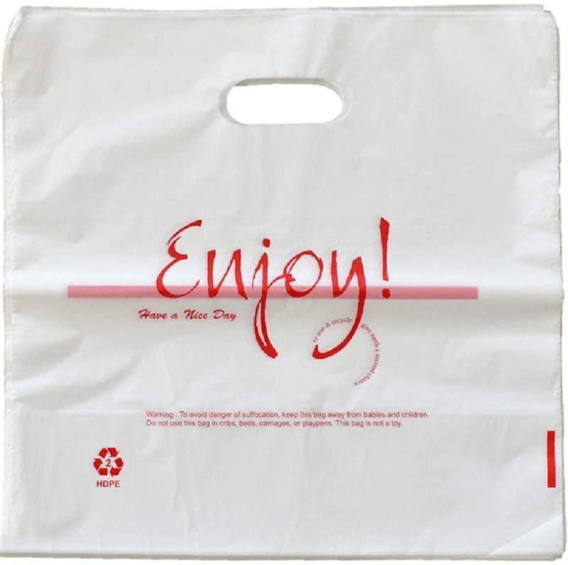 1000 Pack Poly Bags with Die Cut Handles 12x22 x 6x22 B427