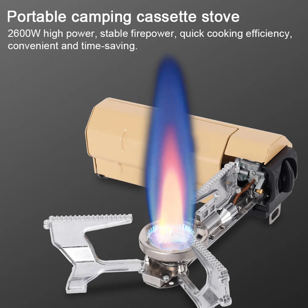 Portable Folding Butane Camping Stove with Carrying Bag T6995