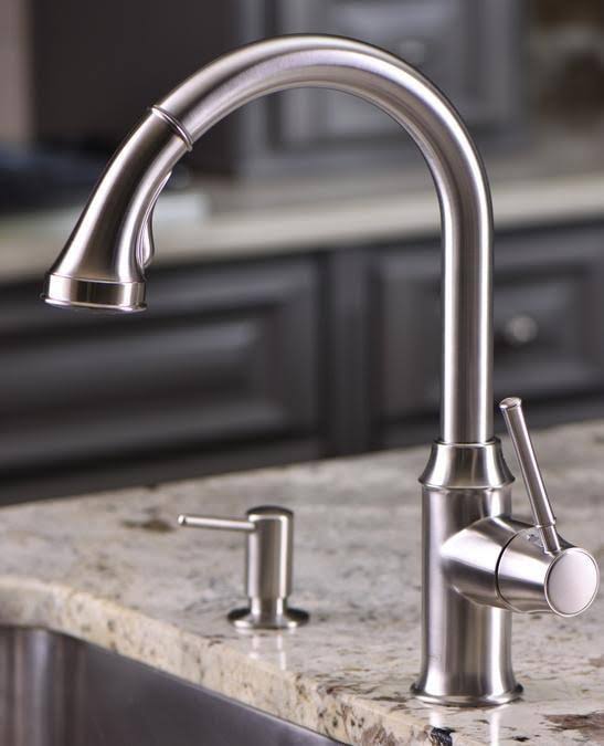Rubbed Bronze HighArc Pull-Down Kitchen Faucet N69972