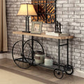 Sand Black Caster Wheels Console Table U795