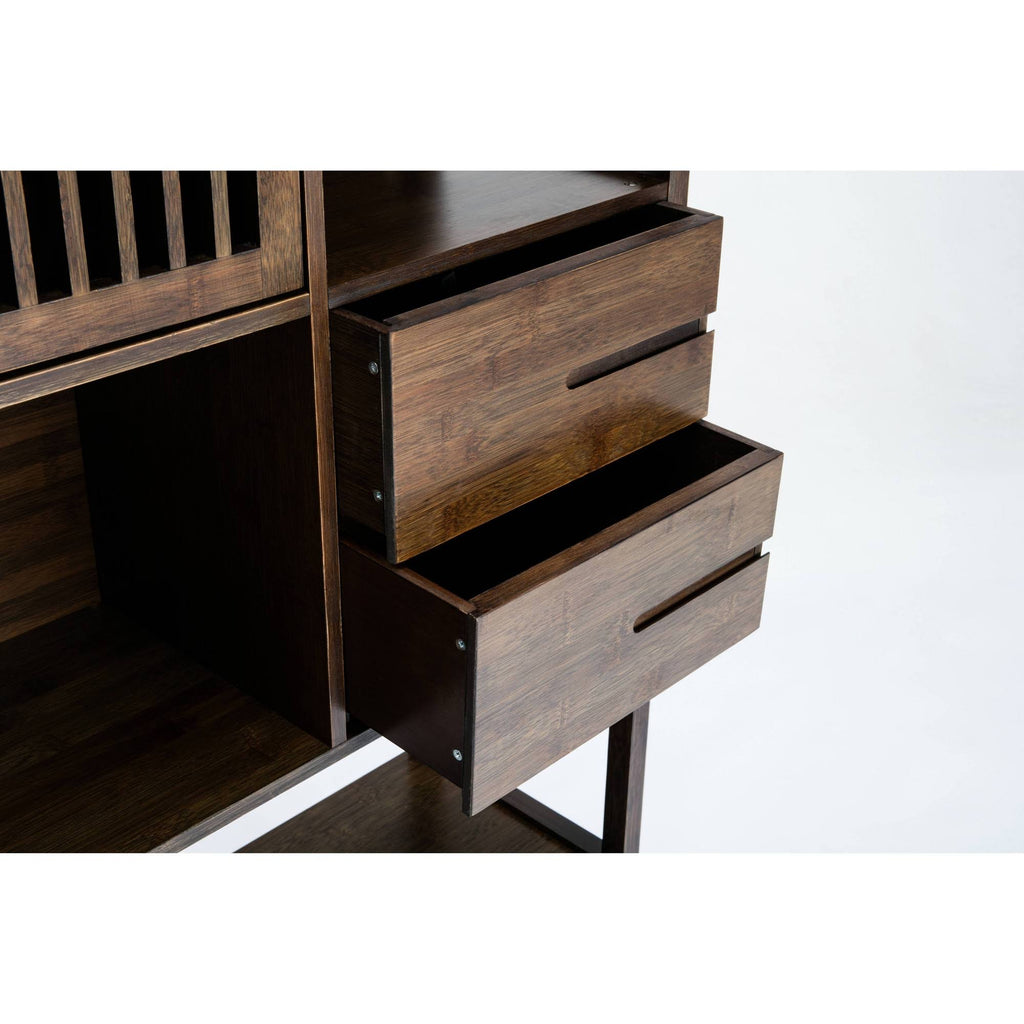 Cappuccino Bamboo Bookcase E17502
