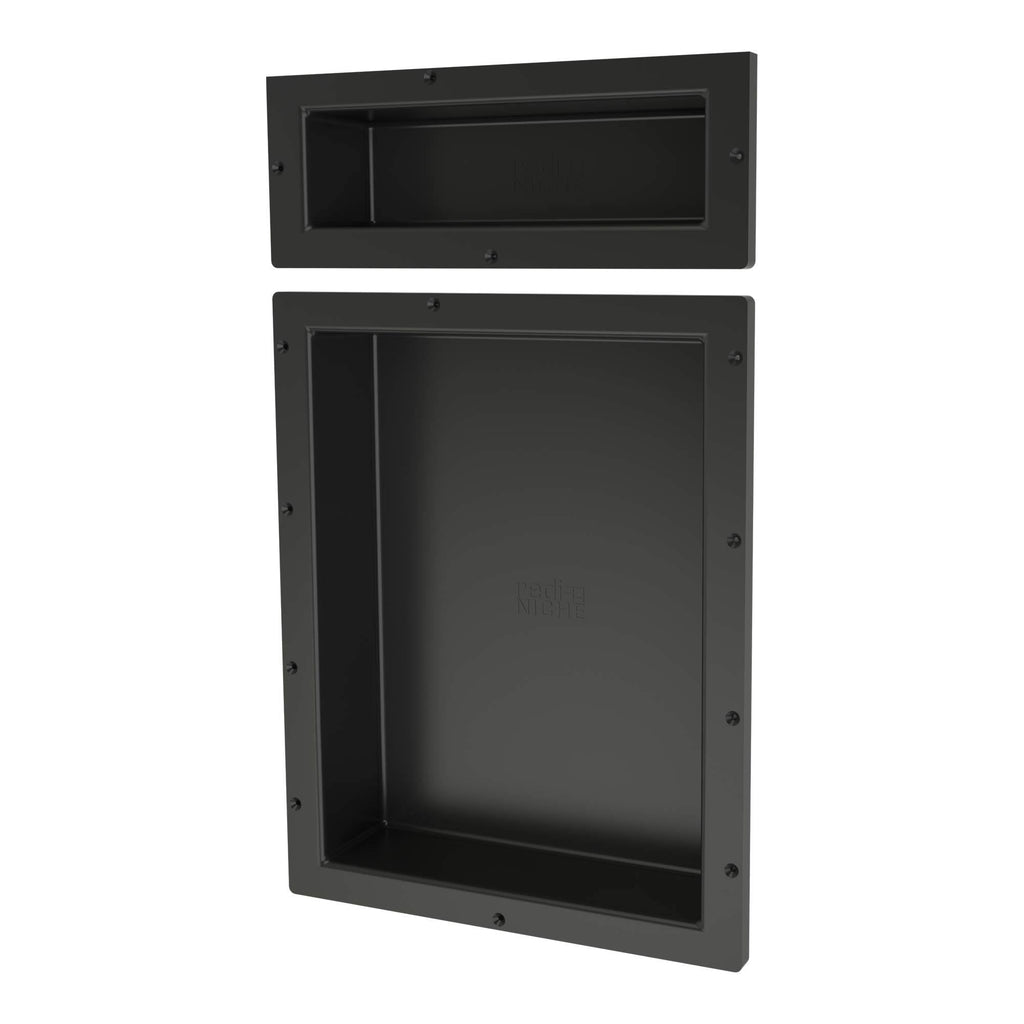 Black Double Recessed Shelf R4076