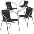Stacking Patio Dining Chair Black N1459
