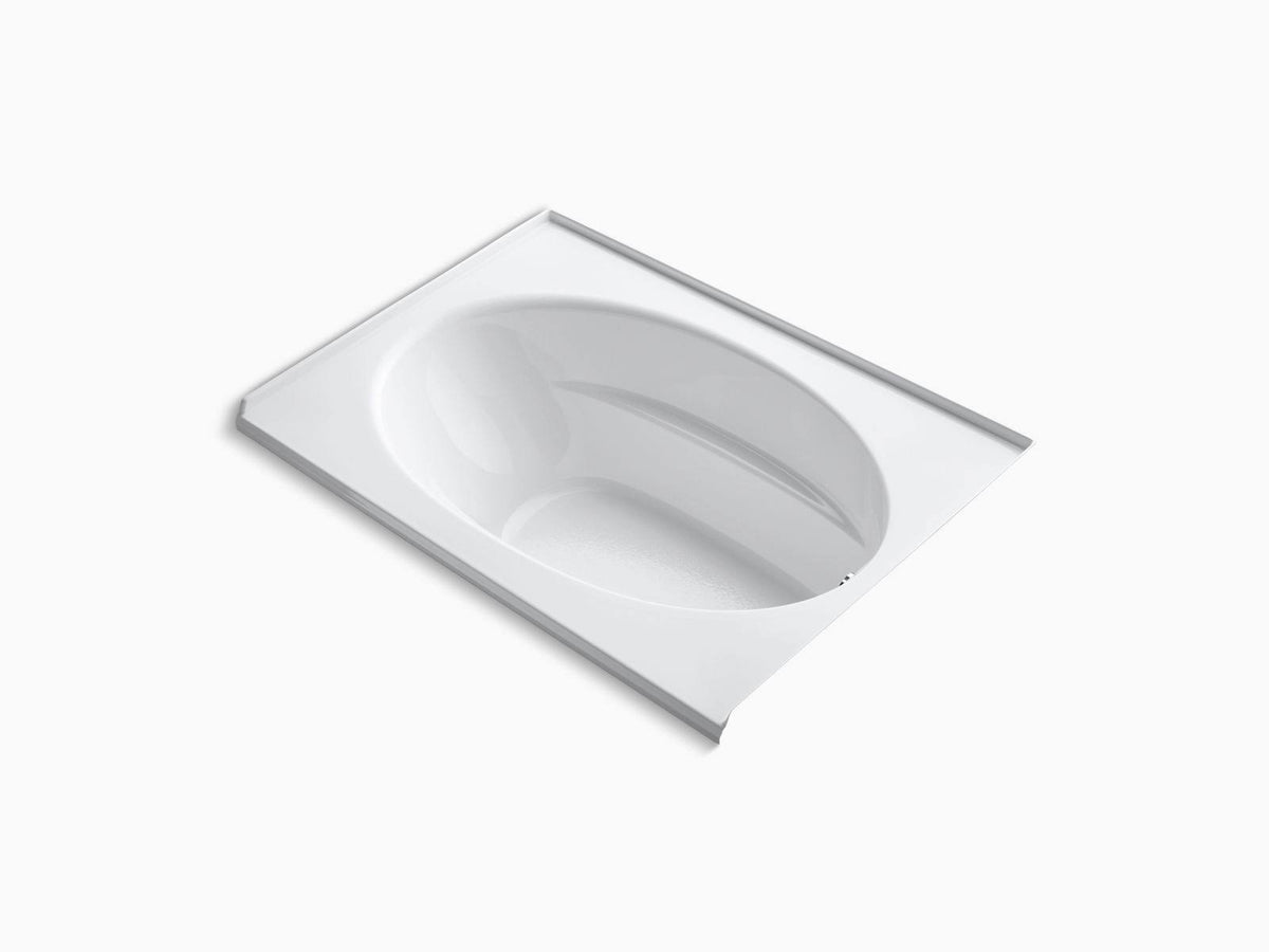 White Alcove Soaking Bathtub D9253