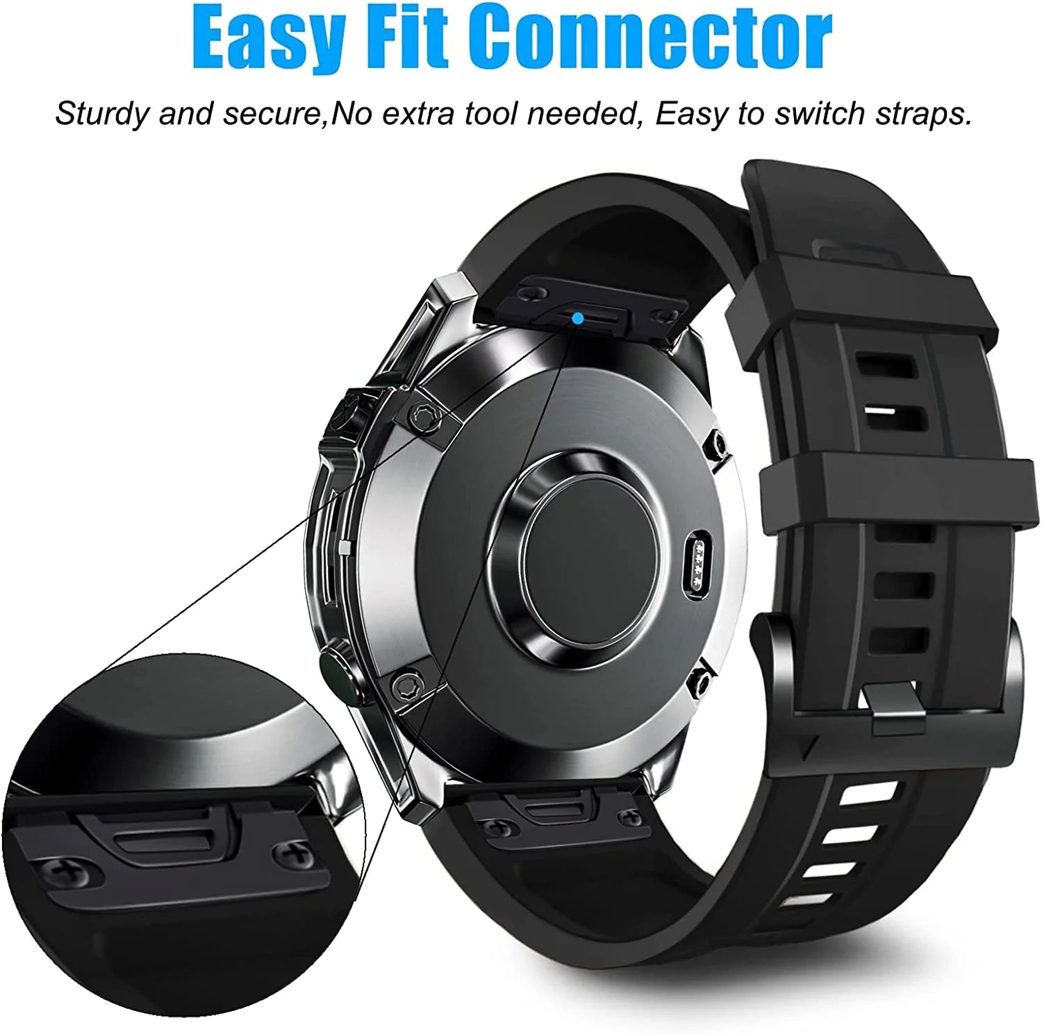 26mm Soft Silicone Replacement Straps D877