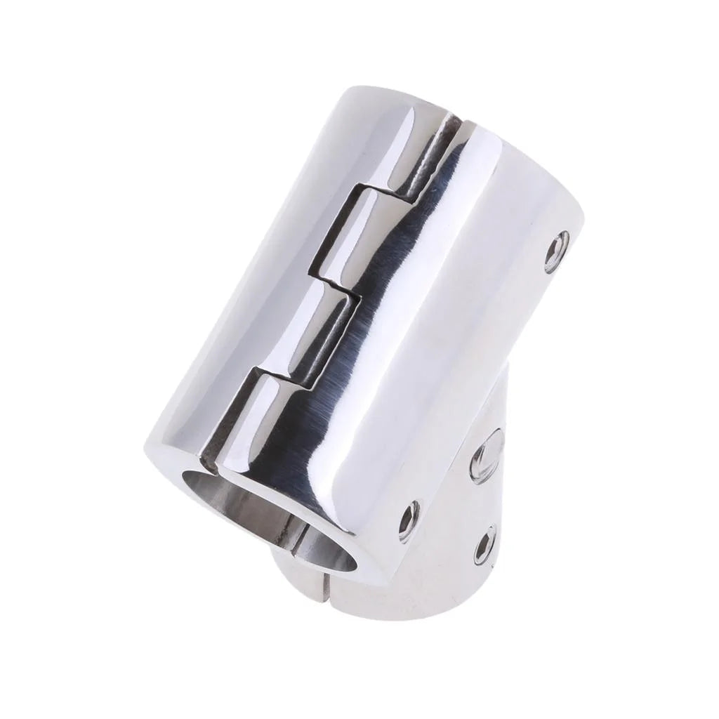 316 Stainless Steel Boat Marine Handrail 60 Degree T Rail Connector Split for 7/8 inch 22mm Tube K357