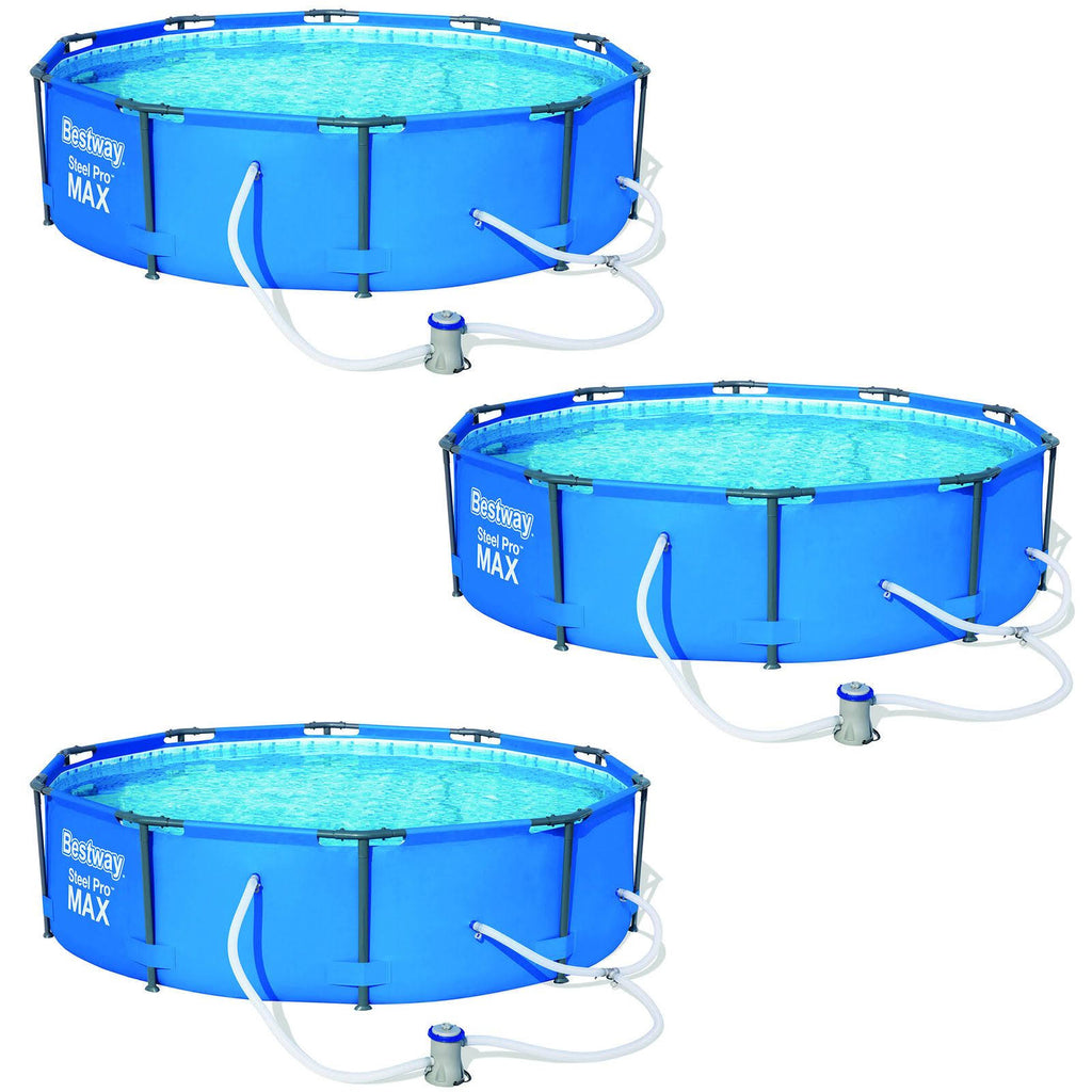 10 x 30x22 Steel Pro Frame Round Above Ground Swimming Pool Set M1708
