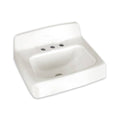 White Wall-Mount Bathroom Sink D492