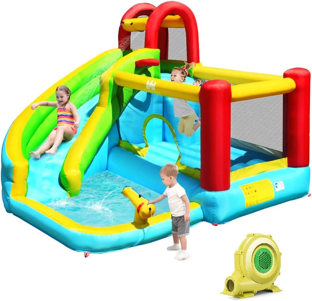 Inflatable Water Slide Bounce House with Splash Pool Y26272