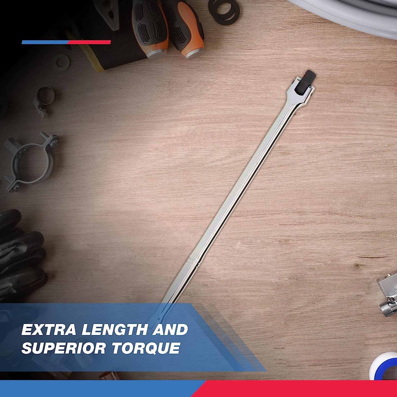 1/2" Drive 24-Inch Flex Head Breaker Bar T19975