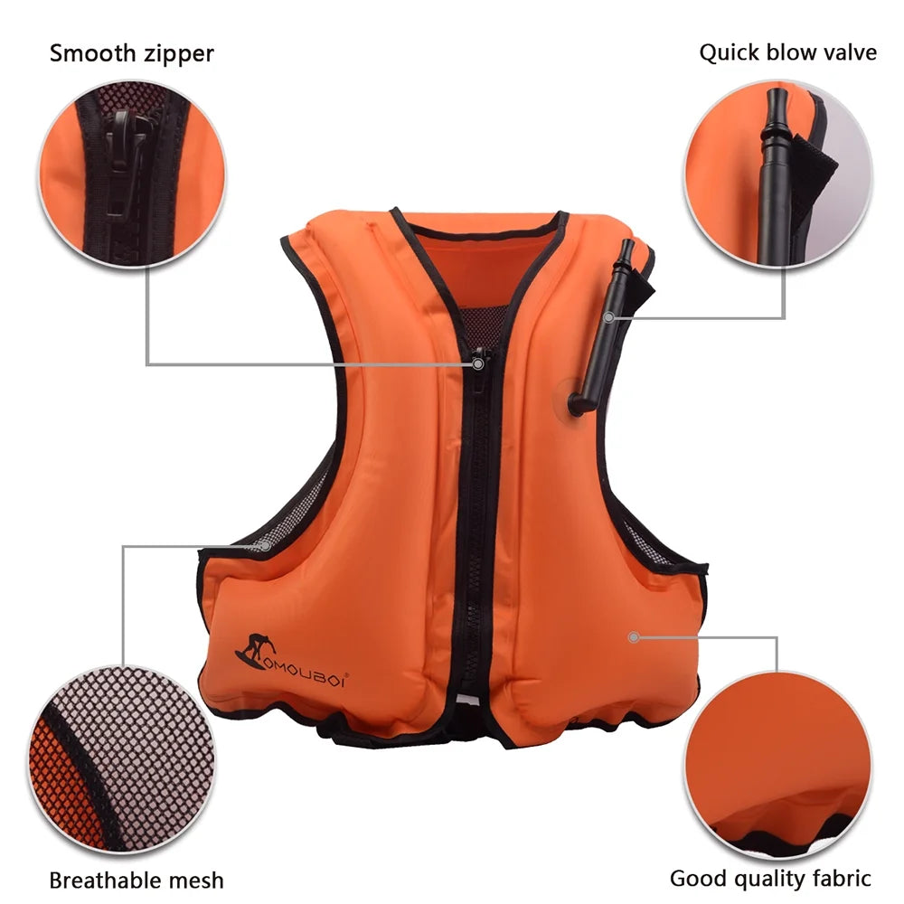 Inflatable Swim Vest Life Jacket B79035