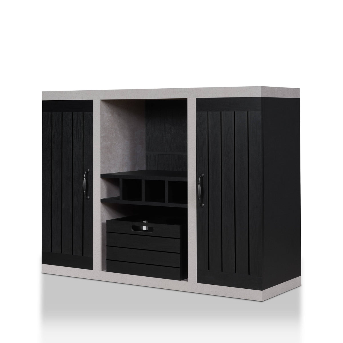 Rustic 47-Inch 2-Cabinet Buffet Sideboard U916
