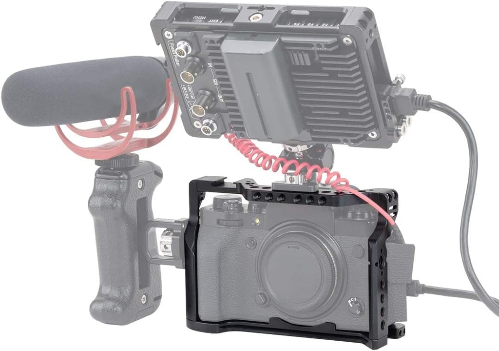 Cage for Fujifilm X-T4 Camera with Arca Swiss QR Plate and NATO Rail, Pack of 2 T505