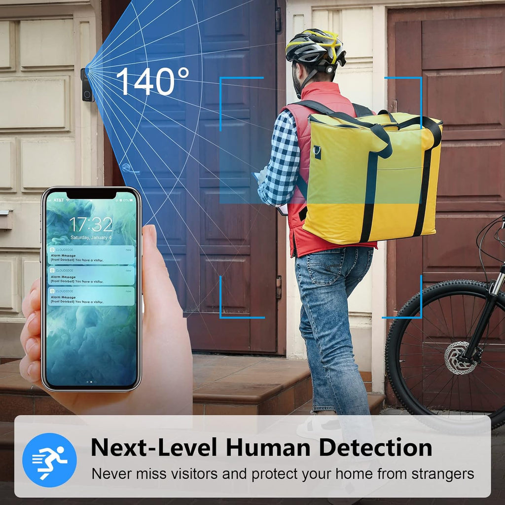 1080P HD Wireless Video Doorbell Camera with Night Vision V548235