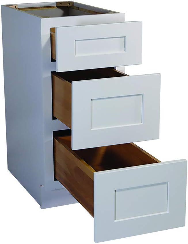 White Shaker 15-Inch Drawer Base Cabinet X694177