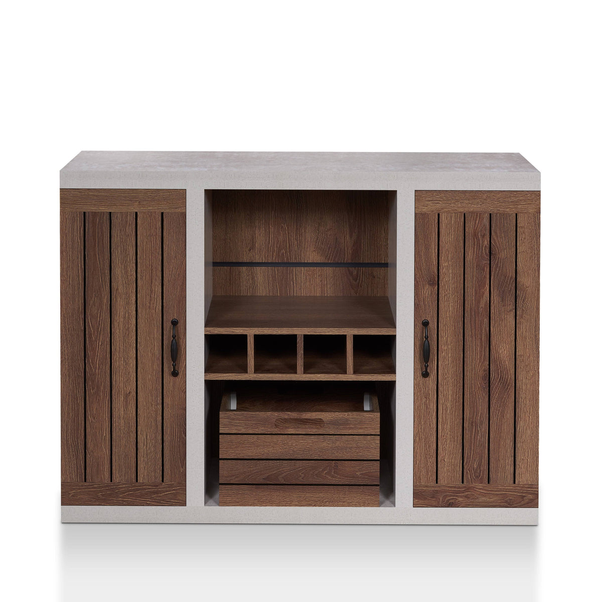 Rustic 47-Inch 2-Cabinet Buffet Sideboard U916