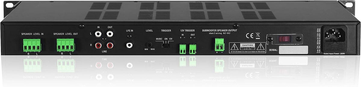 300W Max Subwoofer Amplifier with Crossover/Phase Control F327