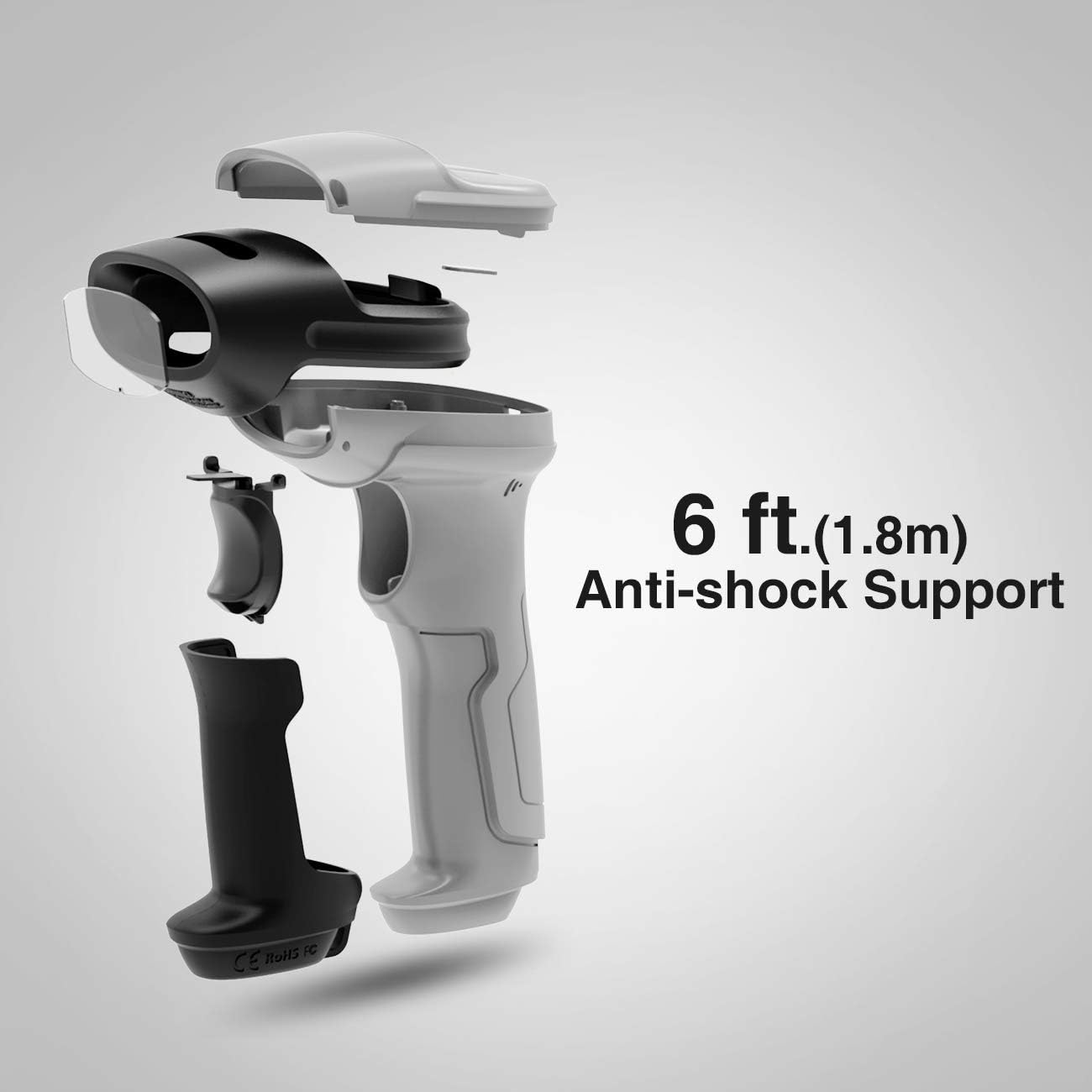 Bluetooth Barcode Scanner, 35m Range A999376