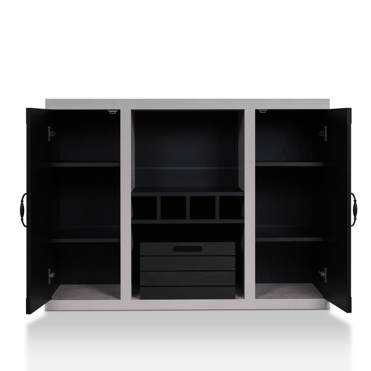 Rustic 47-Inch 2-Cabinet Buffet Sideboard U916