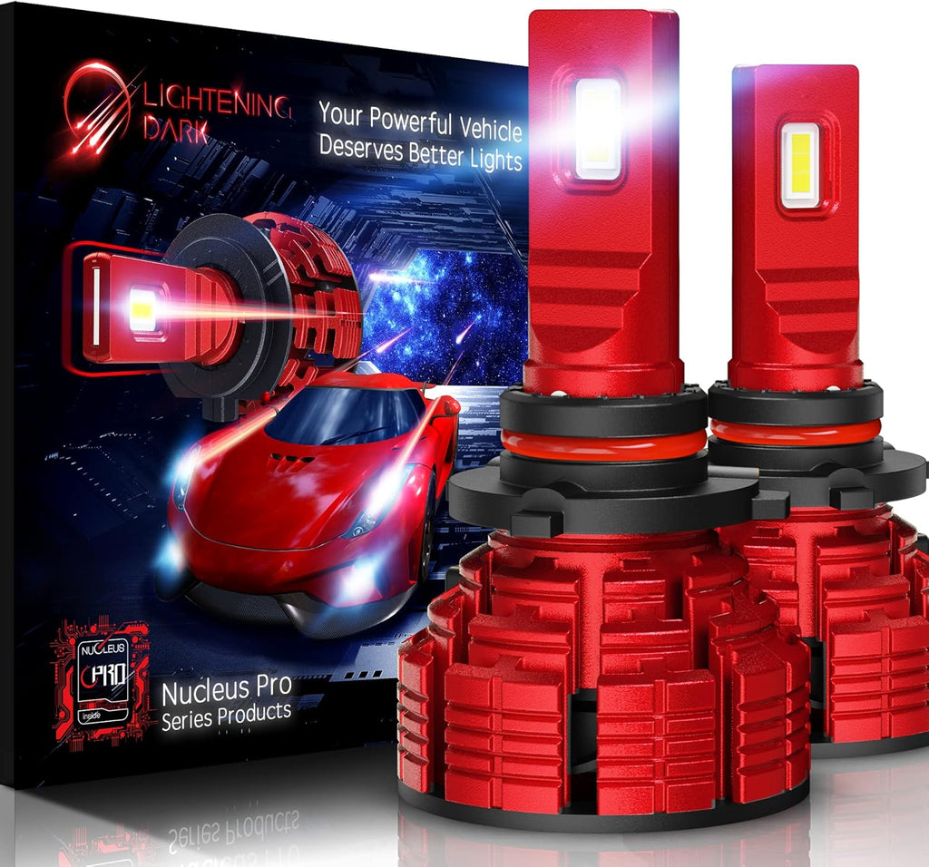 20000LM 6500K Cool White 100W LED Headlight Bulb HB5 Pack of 2 H2255