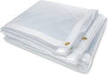 10 x 10FT Waterproof Transparent Vinyl Tarp with Grommets I300