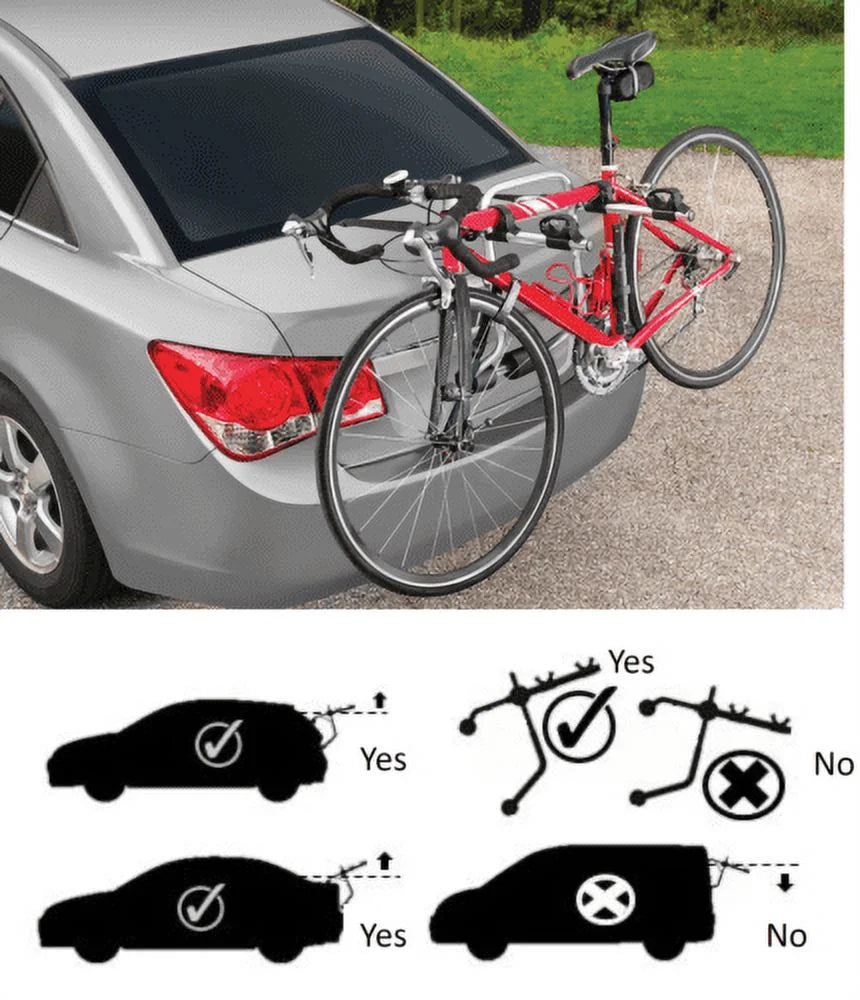 Foldable 3 Bikes Carrier Hatchback SUV Car Rack D102676