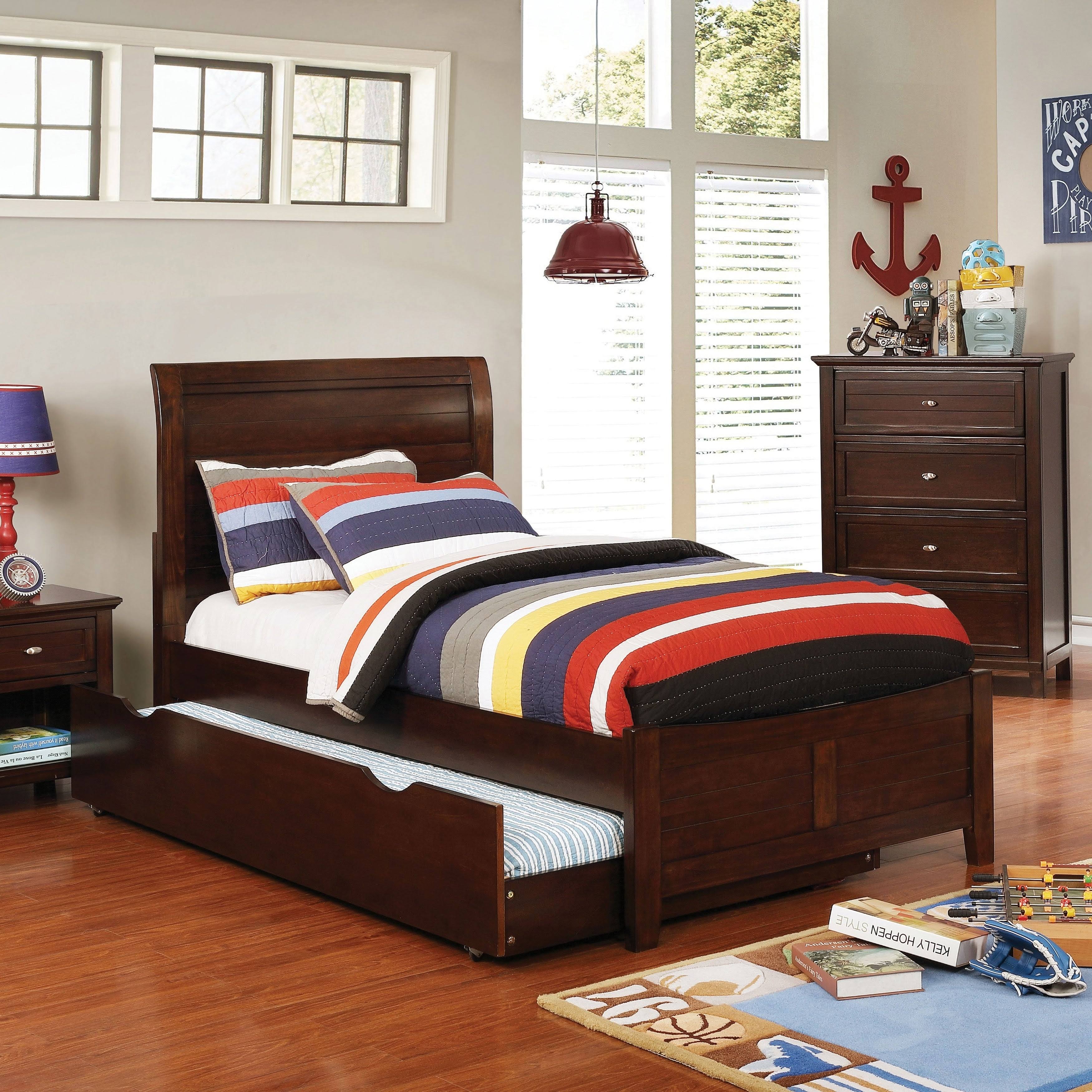 White Full Planked Bed L8512