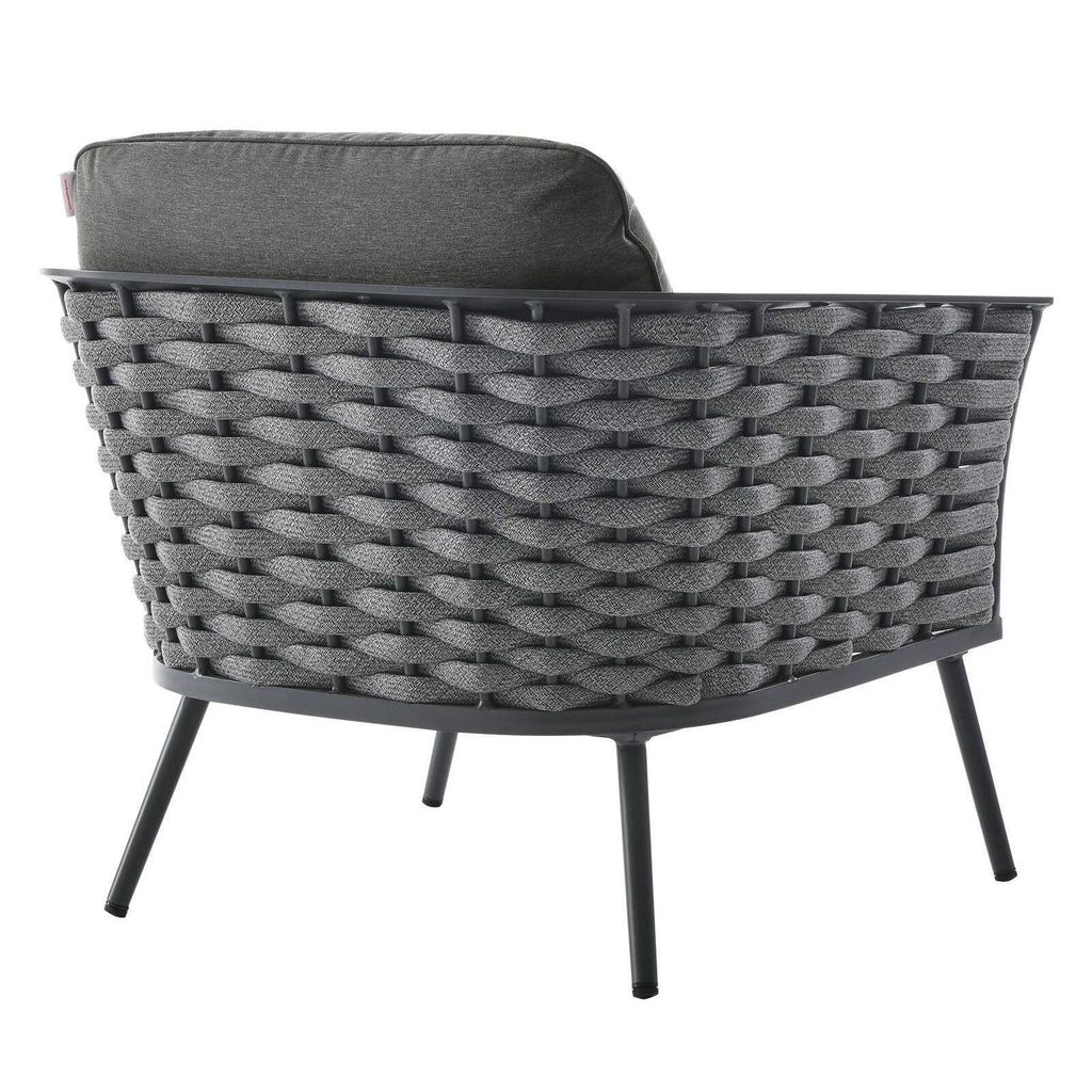 5 Piece Outdoor Patio Aluminum Sectional Sofa Set in Gray Z562059