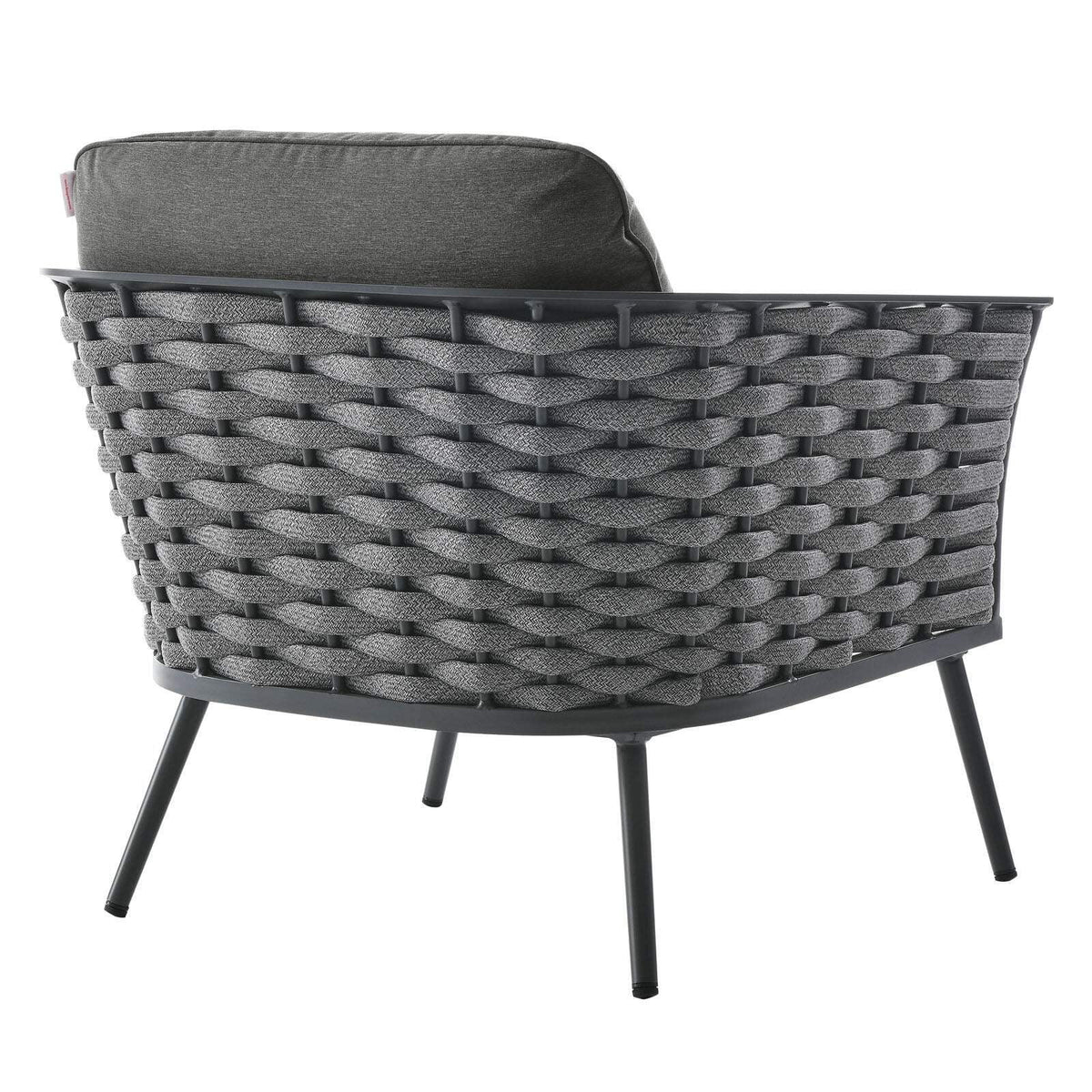 5 Piece Outdoor Patio Aluminum Sectional Sofa Set in Gray Z562059