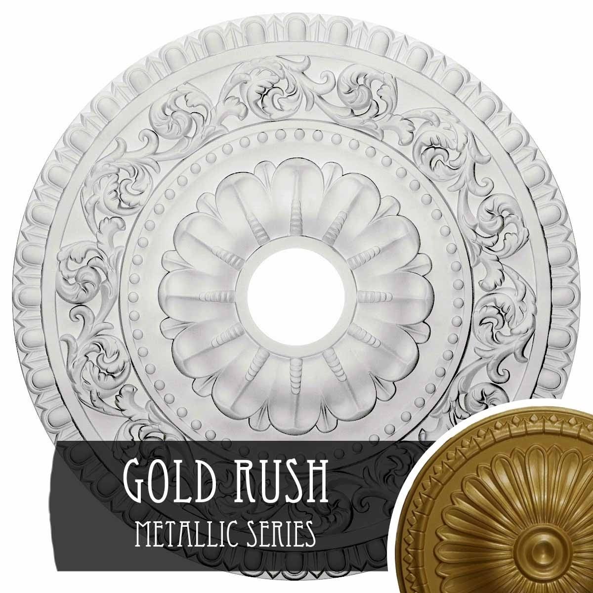 Vaduz Ceiling Medallion, Hand-Painted Gold L370339